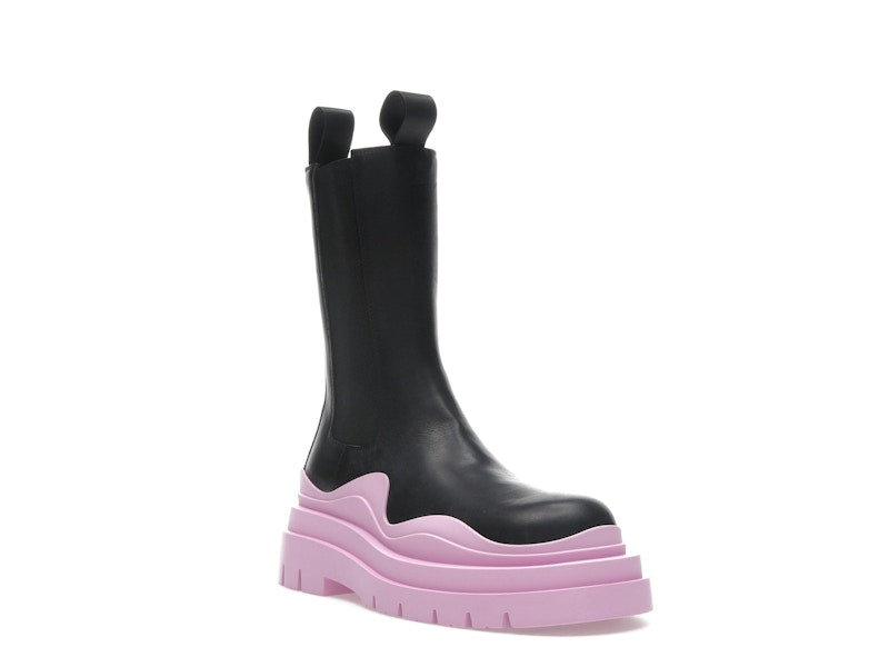 Bottega Veneta Tire Chelsea Boot Black Gloss (Women's)