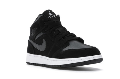 Jordan 1 Mid White Black Grey (GS)