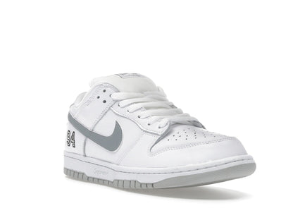 Nike SB Dunk Low Supreme 94 White Metallic Silver