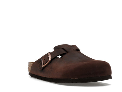 Birkenstock Boston Soft Footbed Oiled Leather Habana Brown