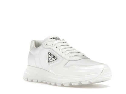 Prada PRAX 01 Sneakers Re-Nylon Brushed Leather White White
