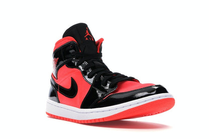 Jordan 1 Mid Hot Punch Black (Women's)