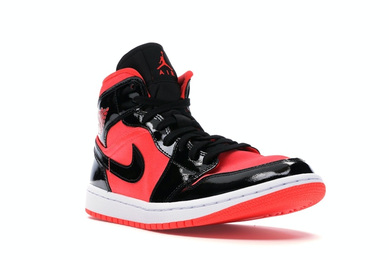 Jordan 1 Mid Hot Punch Black (Women's)