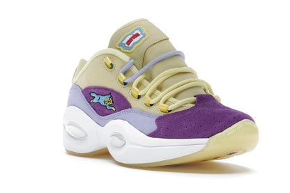 Reebok Question Low BBC Ice Cream Running Dog Yellow Purple