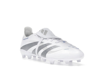 adidas Predator League Fold-Over Tongue FG/MG Cloud White Silver Metallic Bright Royal