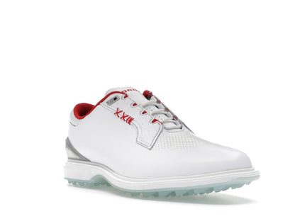 Jordan ADG 5 White Metallic Silver Blue Tint Fire Red (Wide)