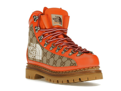 Gucci x The North Face Canvas Leather Boot Beige Orange (Women's)