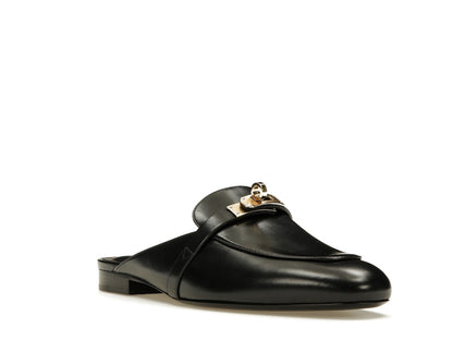 Hermes Oz Mule Noir Goatskin Leather