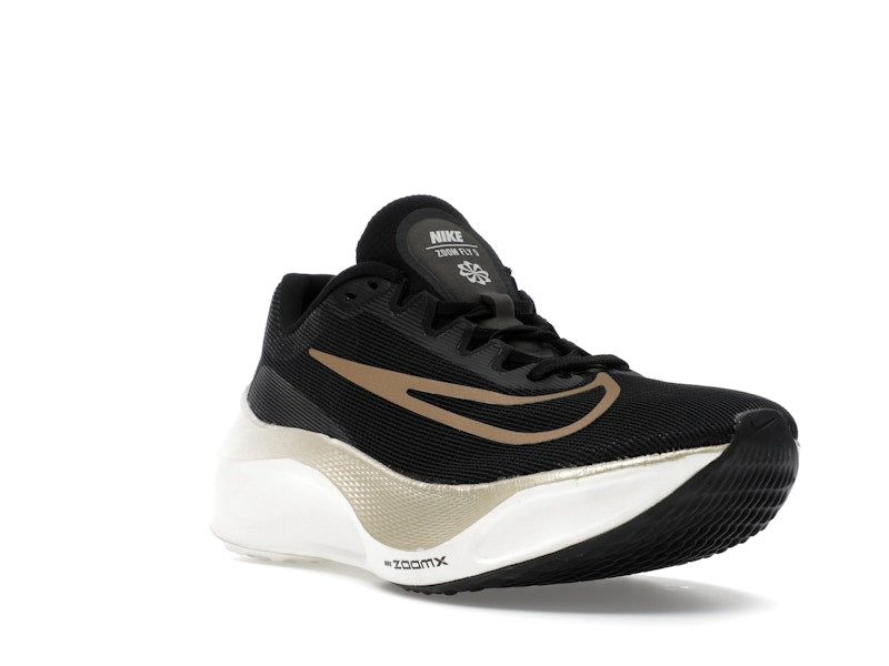Nike Zoom Fly 5 Black Metallic Gold Grain