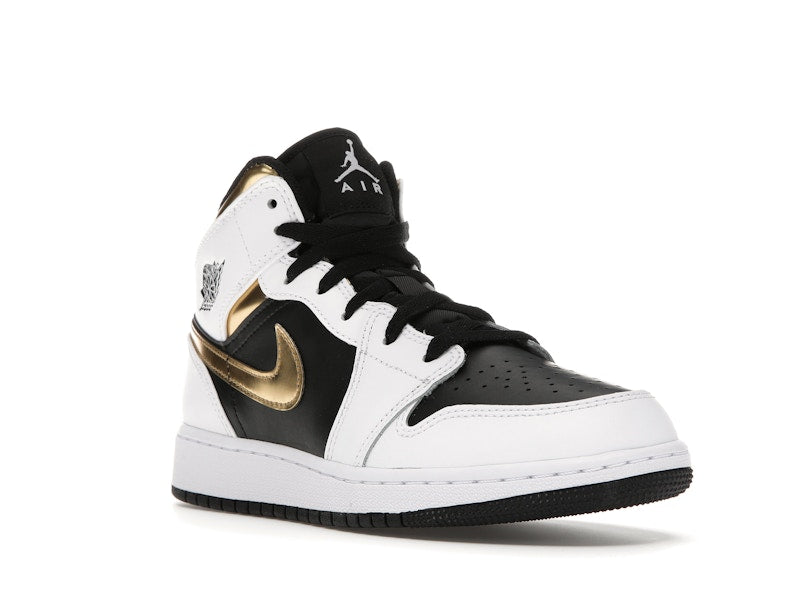 Jordan 1 Mid White Gold Black (GS)