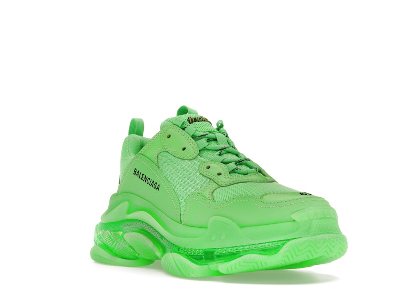 Balenciaga Triple S Soft Neon Green Clear Sole (Women's)