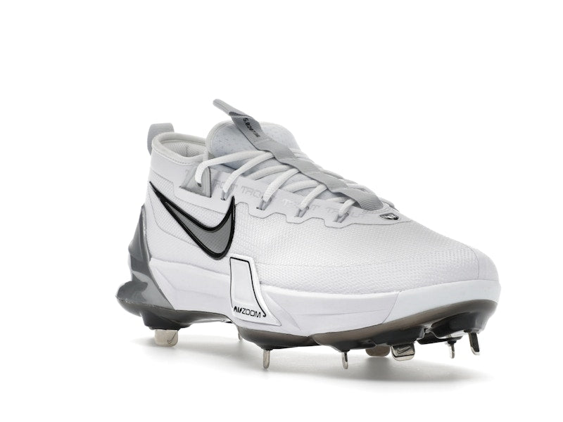 Nike Force Zoom Trout 9 Elite White Black Pure Platinum Metallic Silver
