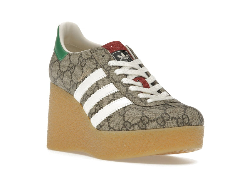 adidas x Gucci Gazelle Wedge Beige GG Monogram (Women's)