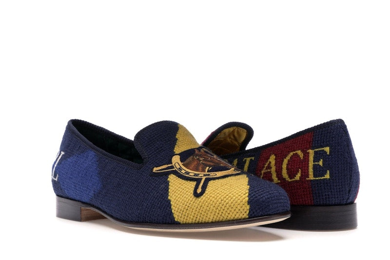 Ralph Lauren Formal Slipper Palace Engineered Equestrian Print