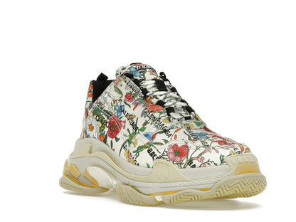 Gucci x Balenciaga The Hacker Project Triple S  Flora Print