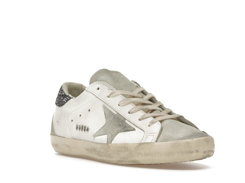 Golden Goose Super-Star White Dark Grey Glitter (Women's)