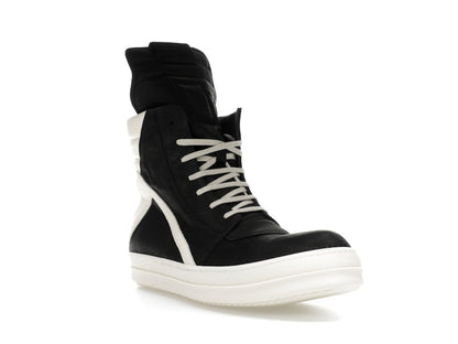Rick Owens Geobasket High Black Milk