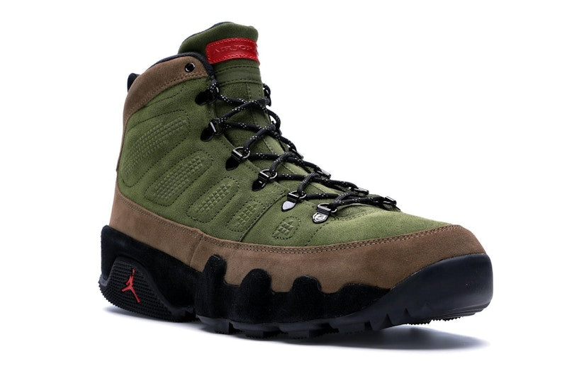 Jordan 9 Retro Boot NRG Military Brown Legion Green