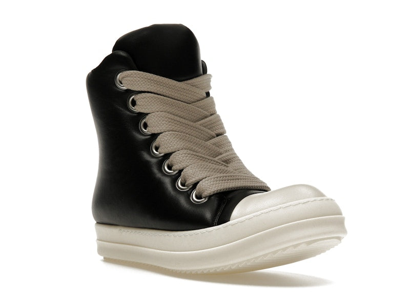 Rick Owens Jumbo Lace Padded Sneaks Black Milk