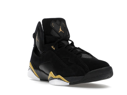 Jordan True Flight Black White Metallic Gold