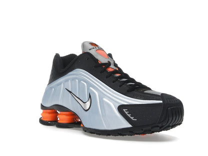 Nike Shox R4 Blue Tint Total Orange Black Metallic Silver (Women's)