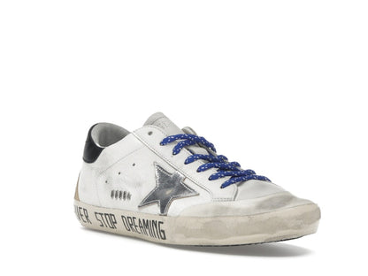 Golden Goose Super Star Never Stop Dreaming White Black Silver-tone
