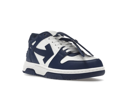 OFF-WHITE Out Of Office "OOO" Low Tops Dark Blue White