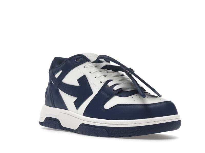 OFF-WHITE Out Of Office "OOO" Low Tops Dark Blue White