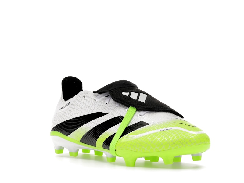 adidas Predator League Fold-Over Tongue FG/MG Cloud White Core Black Lucid Lemon