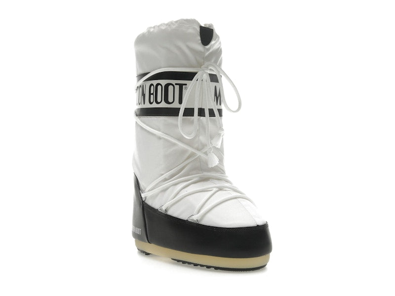 Moon Boot Icon Nylon Boot Black White