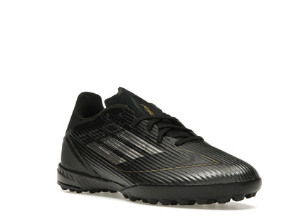 adidas F50 League Turf Core Black Iron Metallic Gold Metallic