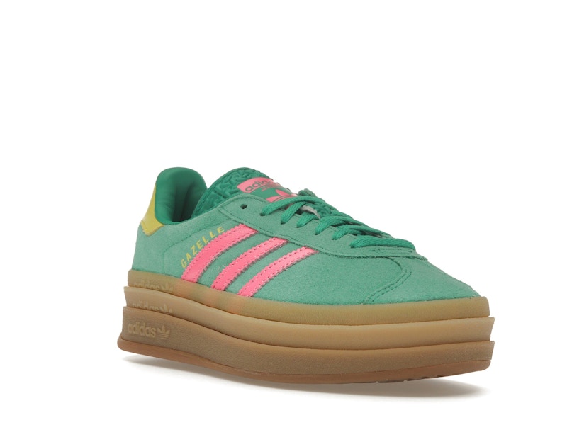 adidas Gazelle Bold Court Green Lucid Pink (Women's)