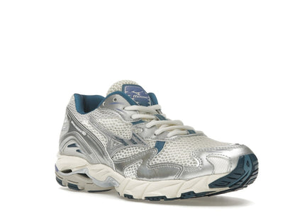 Mizuno Wave Rider 10 White Silver Blue