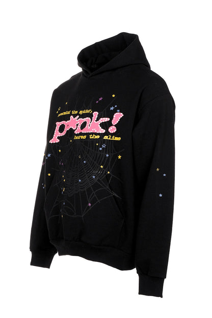 Sp5der P*NK Hoodie Black