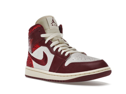 Jordan 1 Mid SE Tiki Leaf Team Red (Women's)
