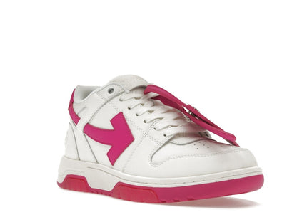 OFF-WHITE Out Of Office Calf Leather White Fuchsia (Women's)