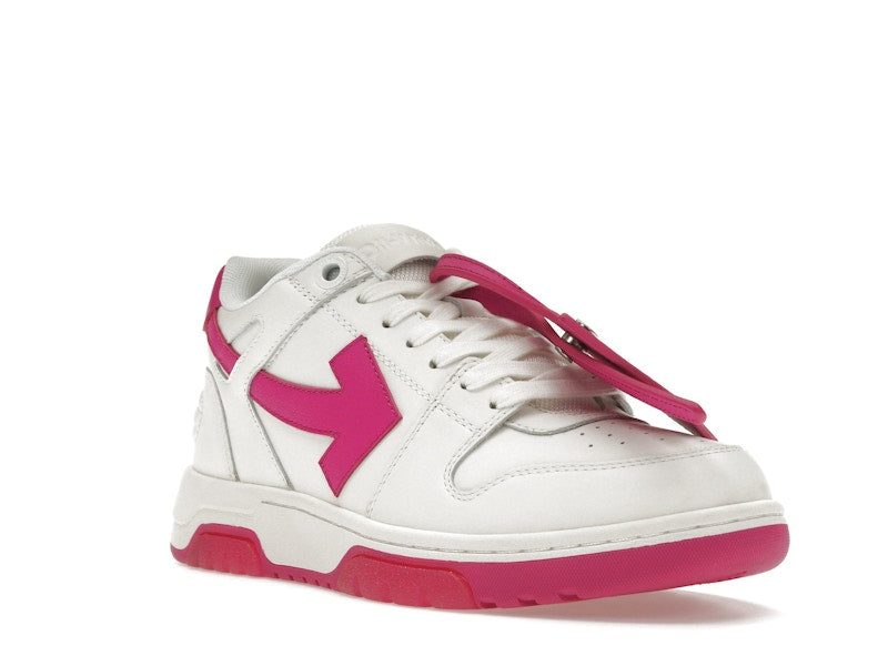 OFF-WHITE Out Of Office Calf Leather White Fuchsia (Women's)
