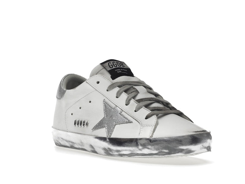 Golden Goose Super-Star White Silver Sparkle (Women's)