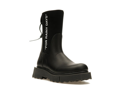 OFF-WHITE For Rainy Days Rain Boot Black (Women's)