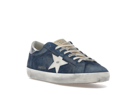 Golden Goose Super-Star Aviator Blue Cream Silver