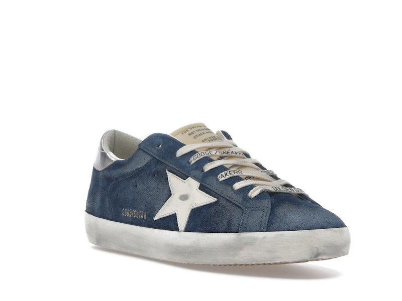 Golden Goose Super-Star Aviator Blue Cream Silver