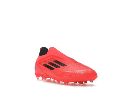 adidas F50 Pro Laceless FG Turbo Aurora Black Platinum Metallic (GS)