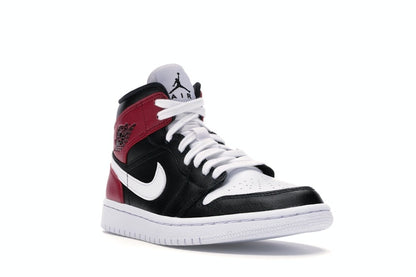 Jordan 1 Mid Black Noble Red (Women's)