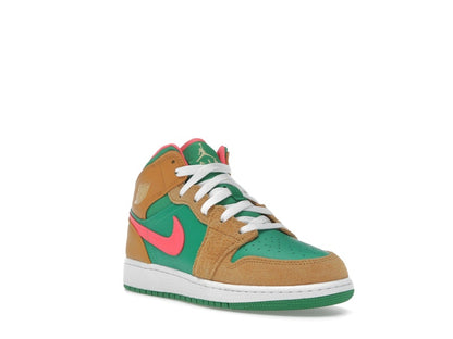 Jordan 1 Mid SE Chutney Lucky Green (GS)