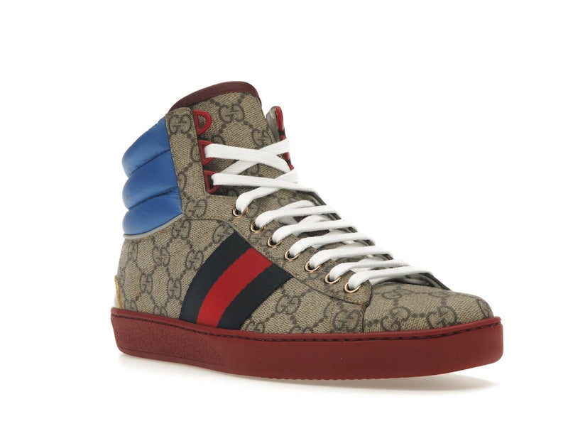 Gucci Ace GG High Top Beige Ebony