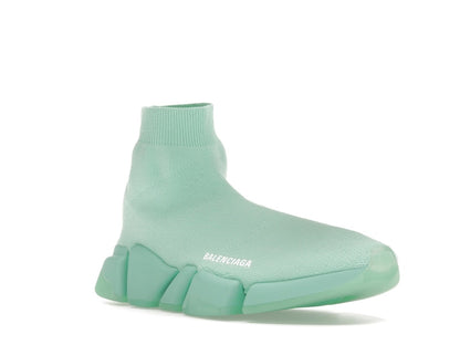 Balenciaga Speed 2.0 Recycled Transparent Sole Green (Women's)