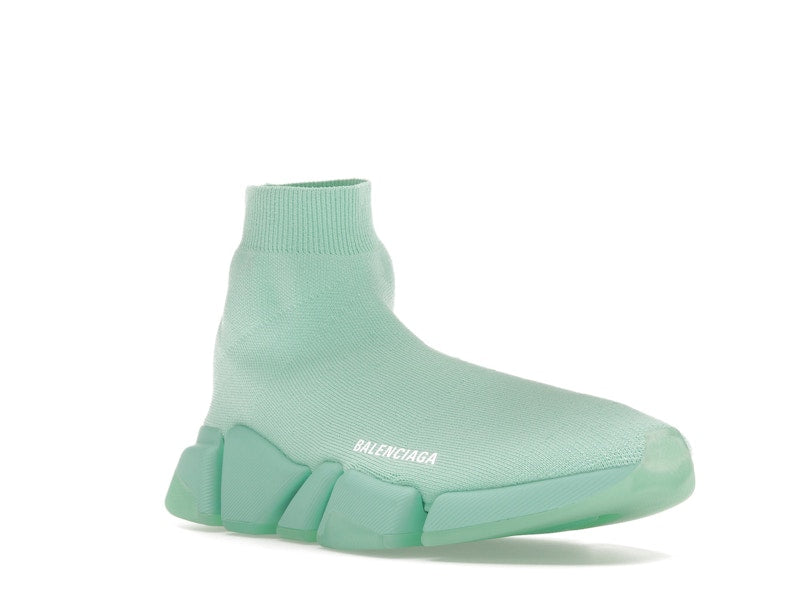 Balenciaga Speed 2.0 Recycled Transparent Sole Green (Women's)