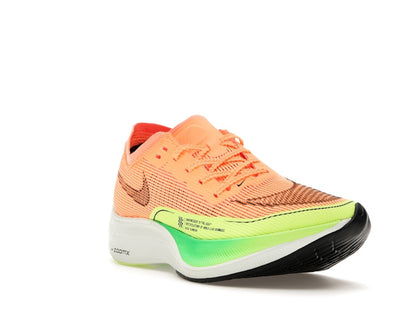 Nike ZoomX Vaporfly Next% 2 Peach Cream Green Shock (Women's)