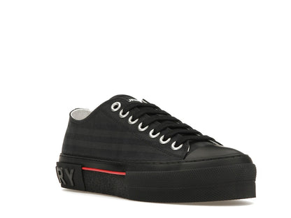 Burberry Vintage Check Canvas Low-Top Sneaker Dark Charcoal