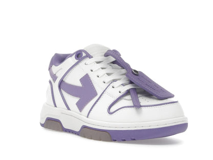 OFF-WHITE Out Of Office OOO Low Tops Outlined White Lilac Purple (Women's)